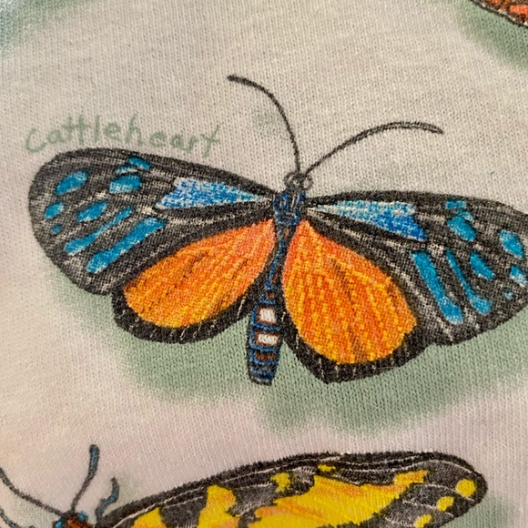 Vintage Oversized Butterfly T- Shirt - Picture 12 of 16